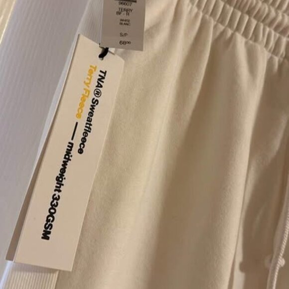 White TNA sweatfleece sweatpants - Picture 2 of 3